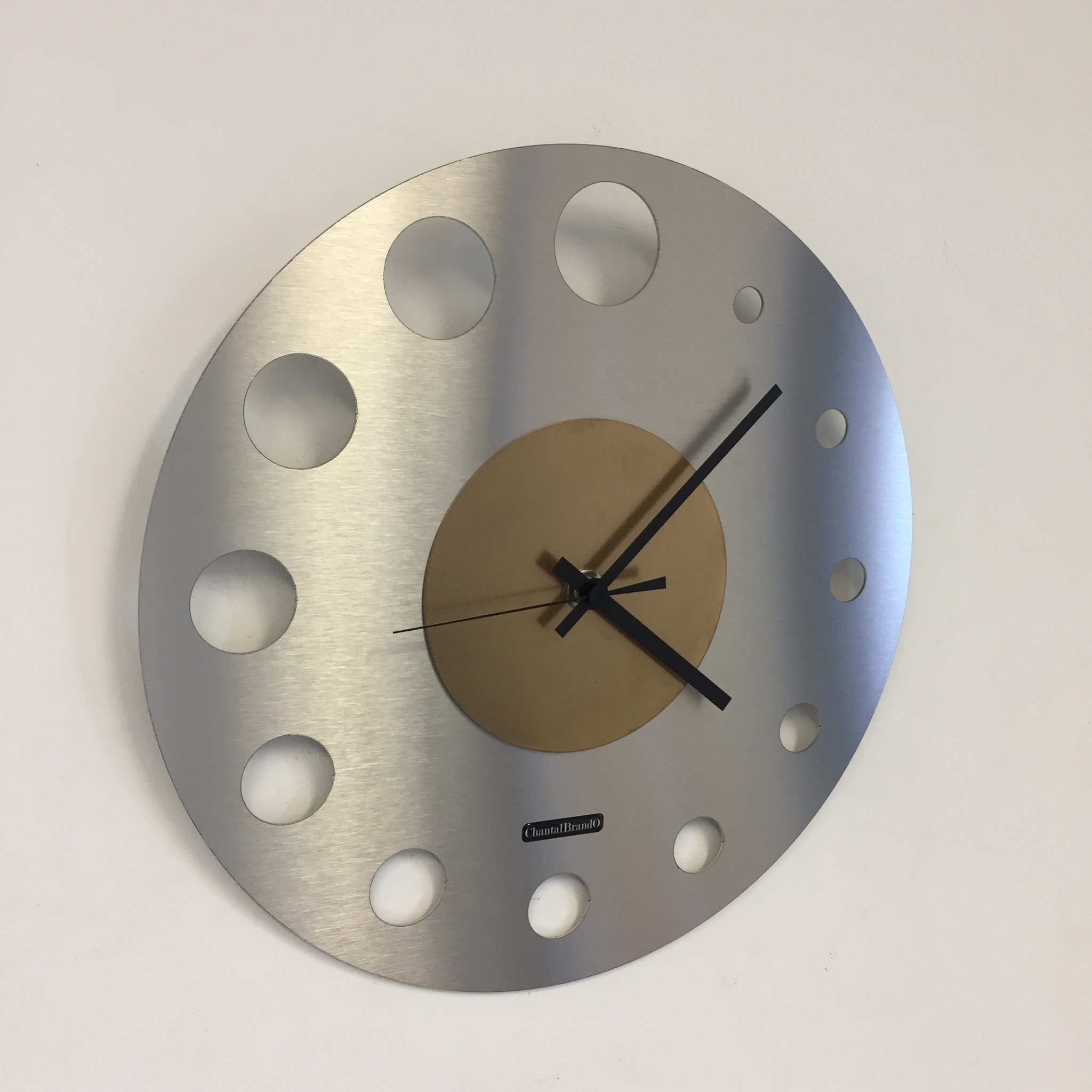 Klokkendiscounter Design - Wall clock Junte Brussels Atomium Gold Modern Design