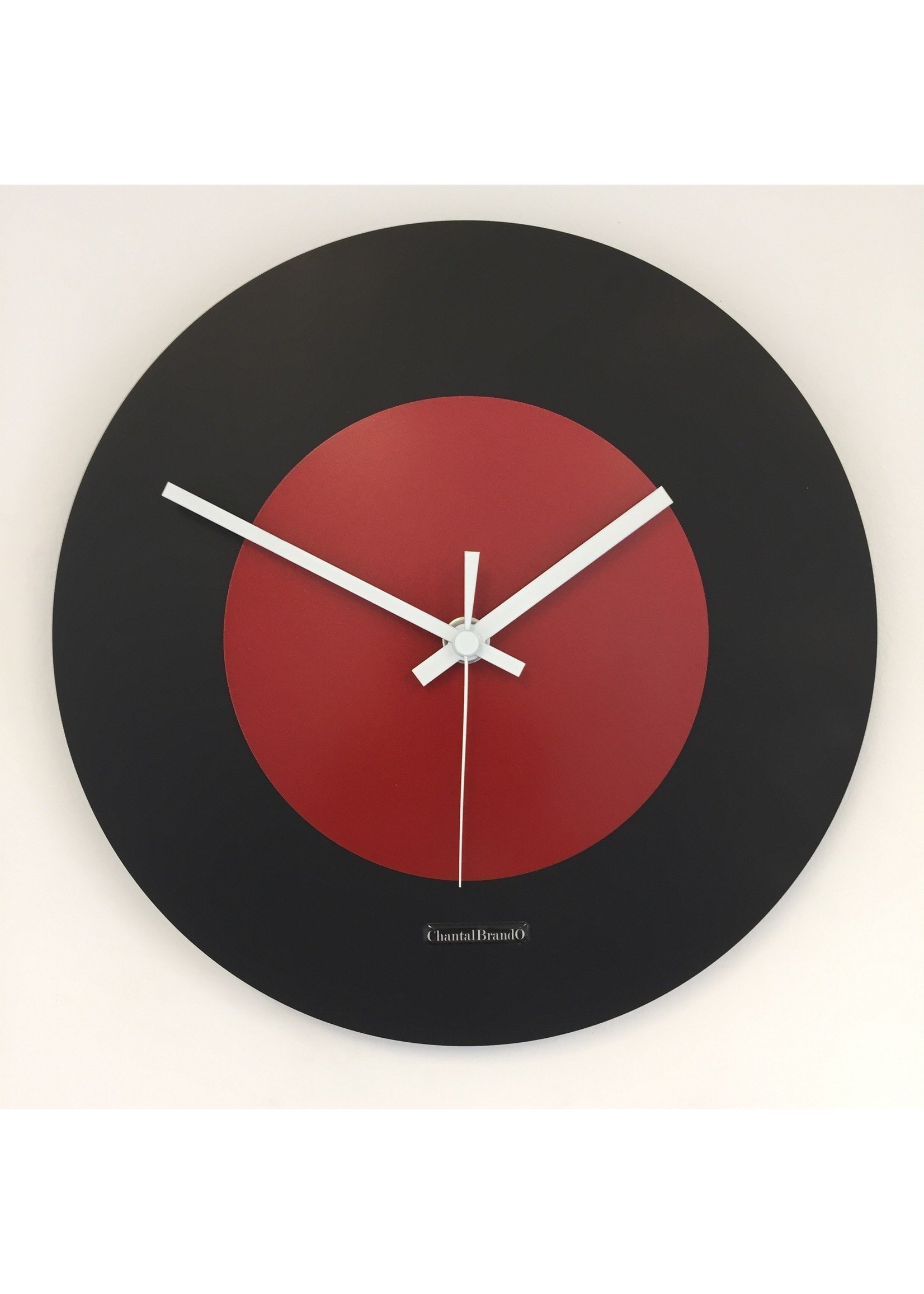 Klokkendiscounter BeoXL - Wanduhr Black & RED modernes Niederlandisches  Design
