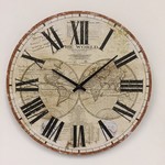 Klokkendiscounter Design - Wall clock World Retro Design