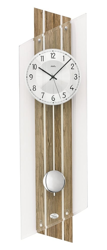 AMS Design - Wandklok AMS WOODZ Moderne slinger klok