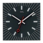 AMS Design - AMS Wall Clock Carre Noir Modern Design