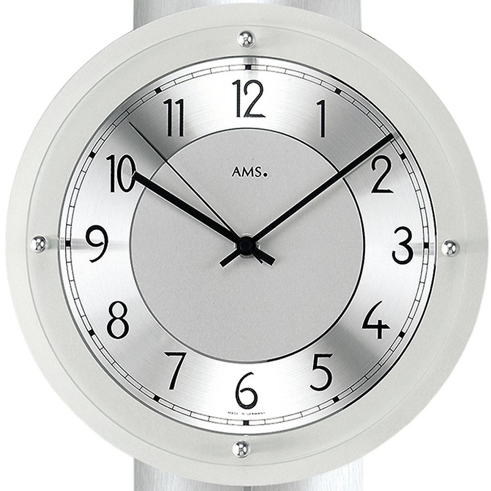 AMS Design - Wall clock AMS Silver Line Modern Design