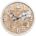 NiceTime Design - Wall clock World Wood Modern Industrial Design