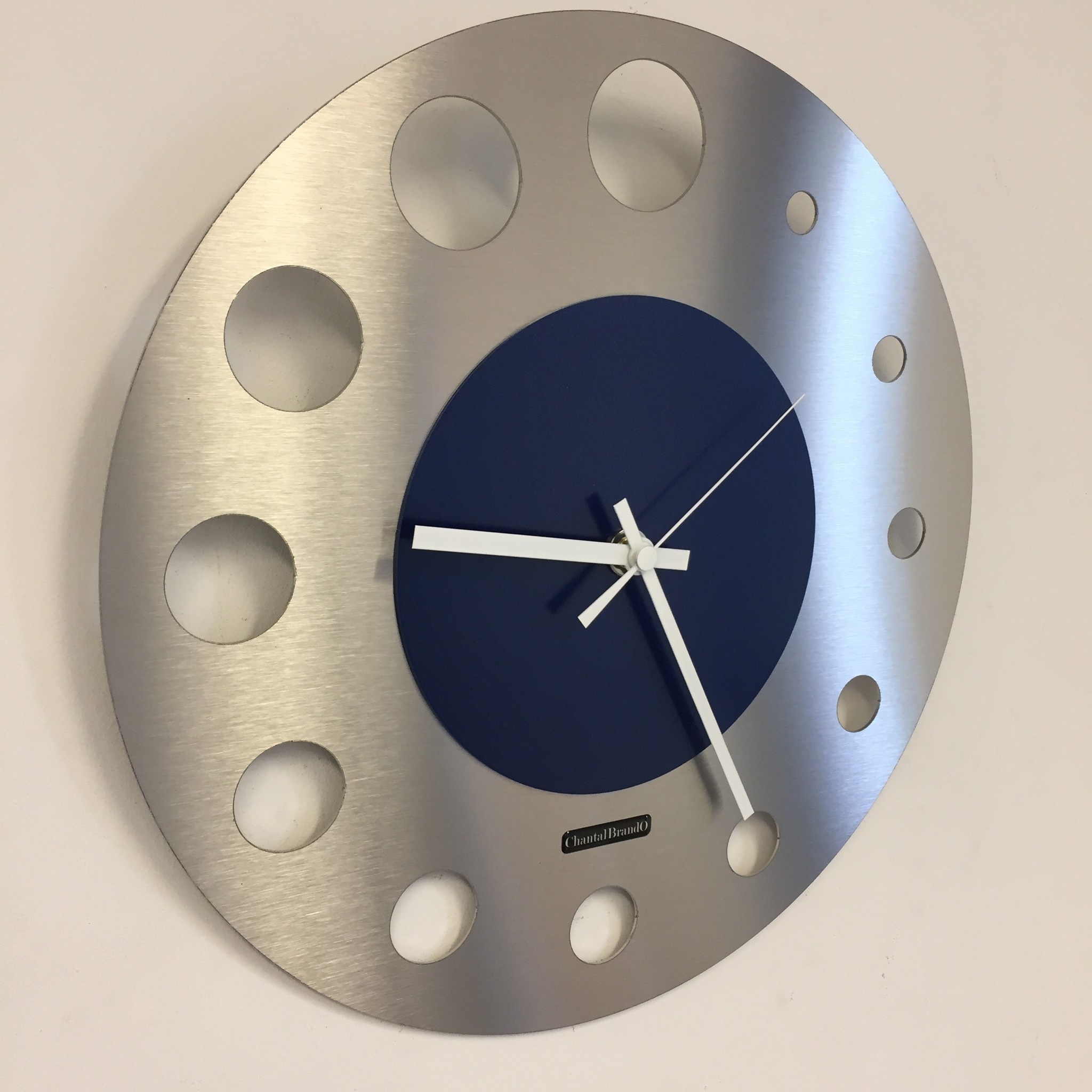 ChantalBrandO Design - Wall clock Junte Brussels Atomium Blue Modern Design