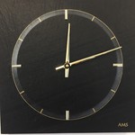 AMS Design - Wall clock Natura Black Stone Modern Design