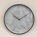 NiceTime Design - Wall clock Marble Black Modern Dutch Design