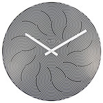 NXT Design - Wandklok ABSTRACT Black & White  modern design