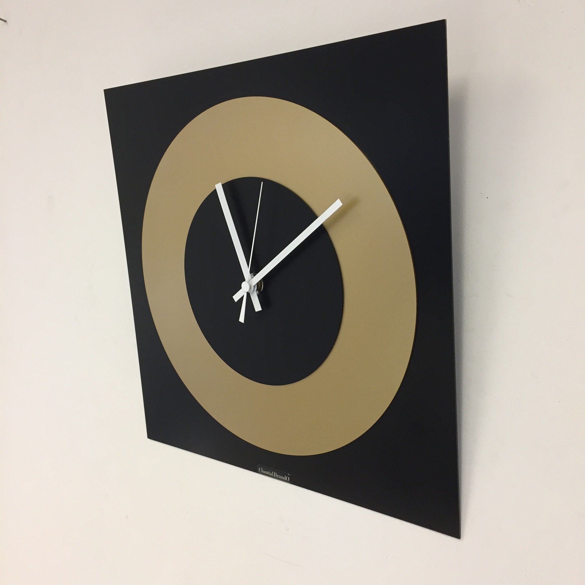 ChantalBrandO Design - Wall clock Chantalbrando Black & Gold Modern Dutch Design