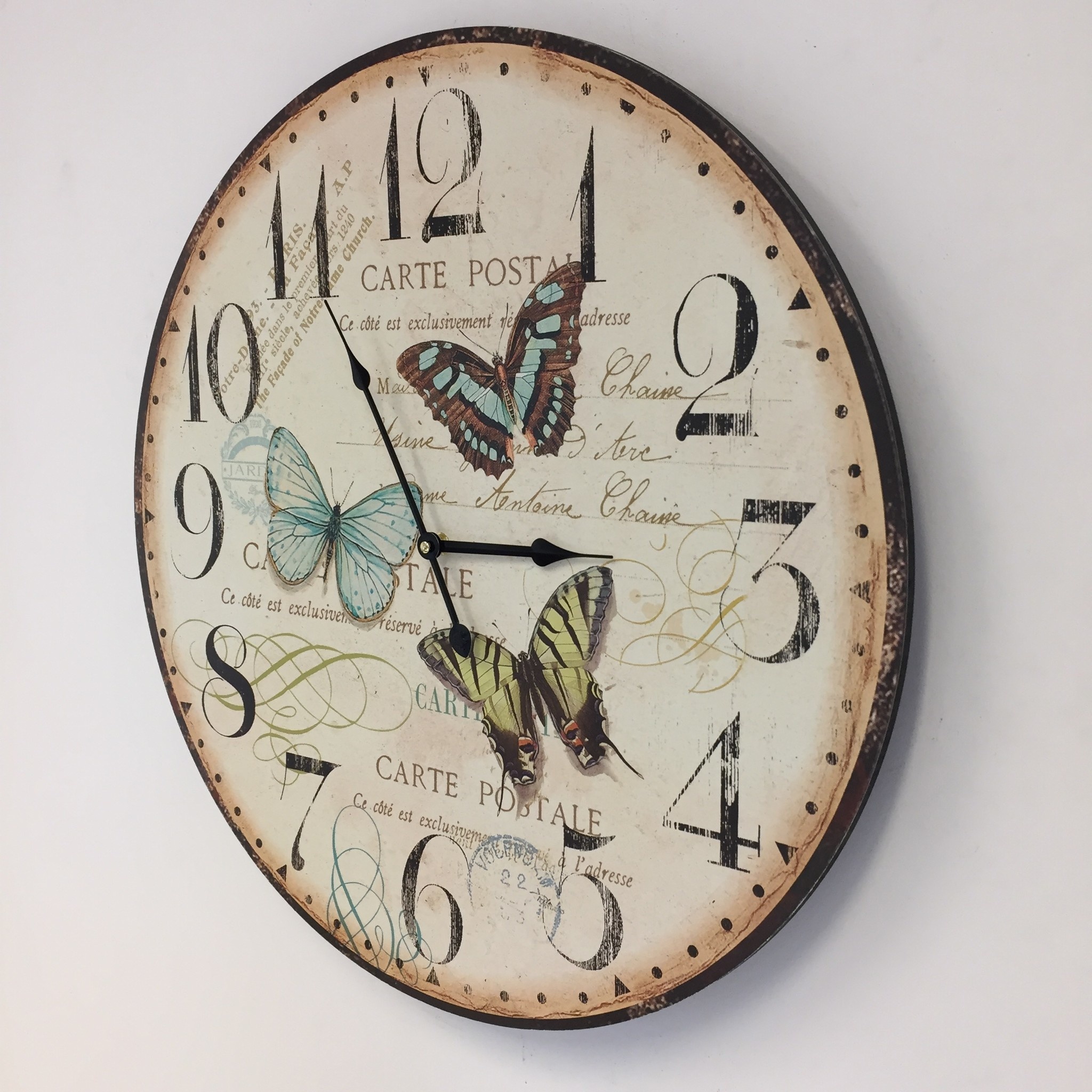 Design - Wall clock Butterflies Modern Design