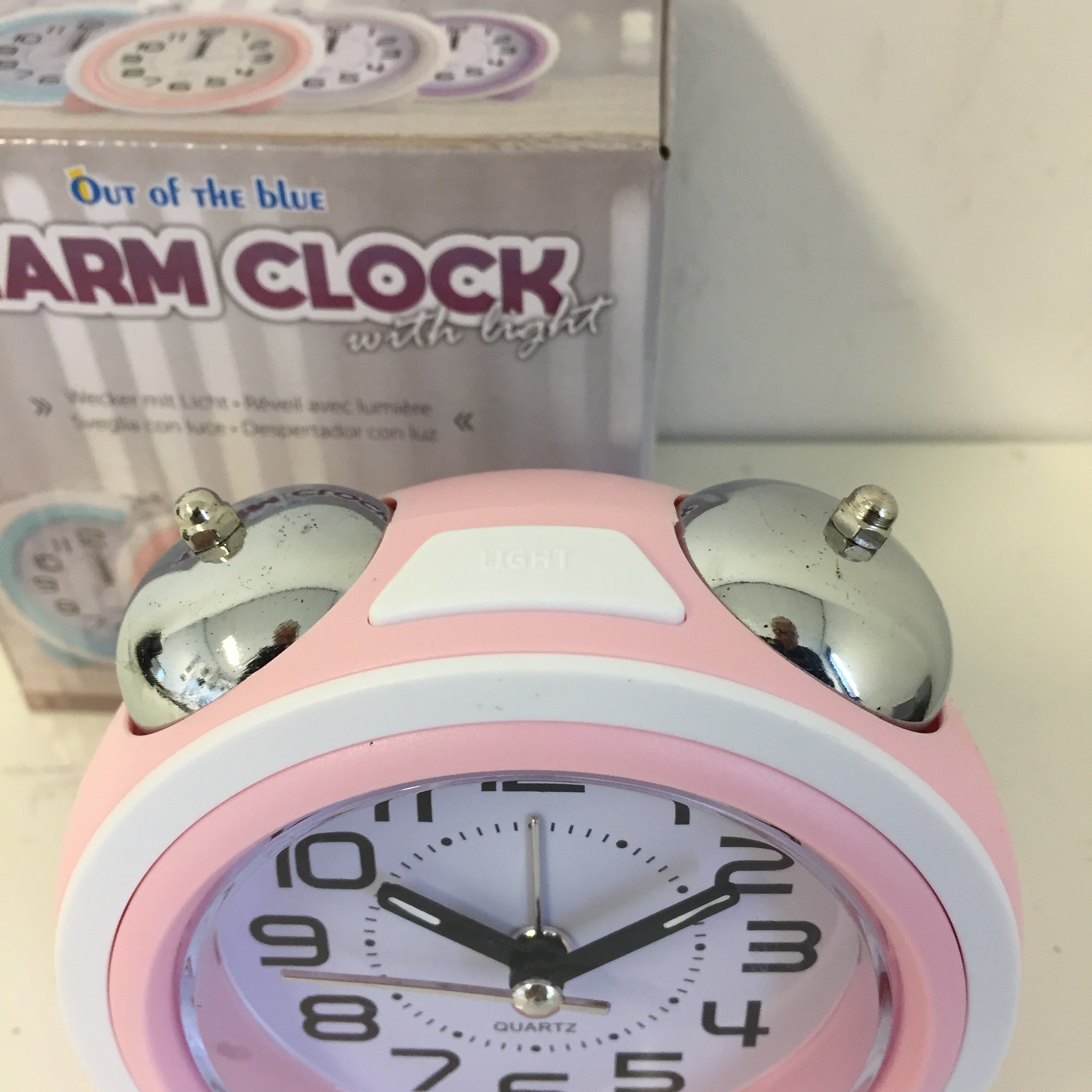 Design - Children's alarm clock Bells Pink