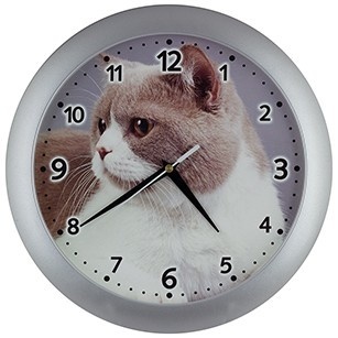 Design - Children's wall clock with cat