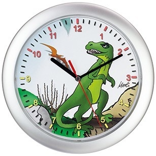 Design - Children's wall clock Dino