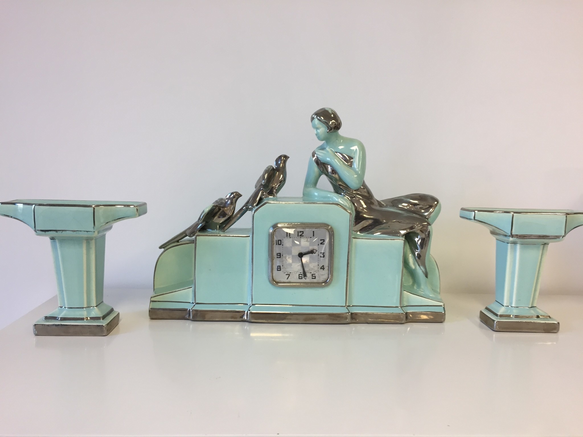 ChantalBrandO Design - Table clock set ODYV Art Deco