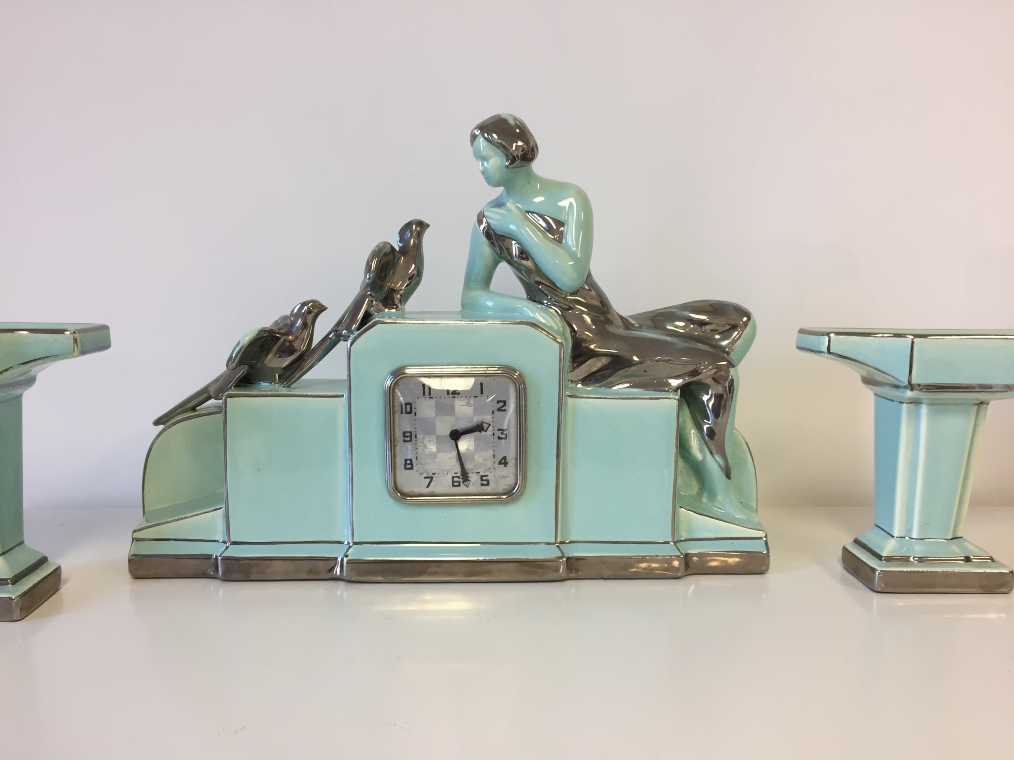 ChantalBrandO Design - Table clock set ODYV Art Deco