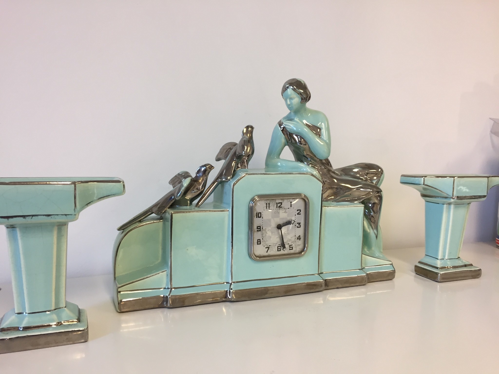 ChantalBrandO Design - Table clock set ODYV Art Deco