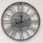 ChantalBrandO Design - Wall clock Silver Industrial Design