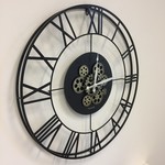 ChantalBrandO Design - Wall clock Black Gear 70 Industrial Design