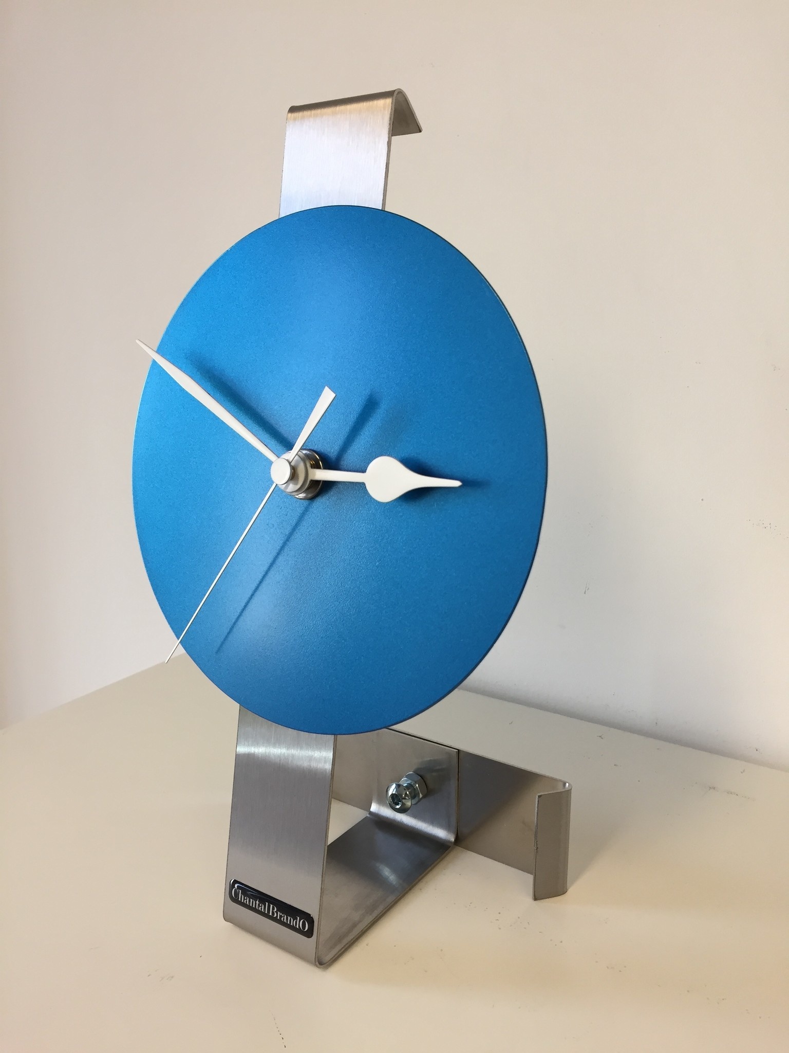 ChantalBrandO Design - Table clock Artic Blue Spirit Modern Dutch Design