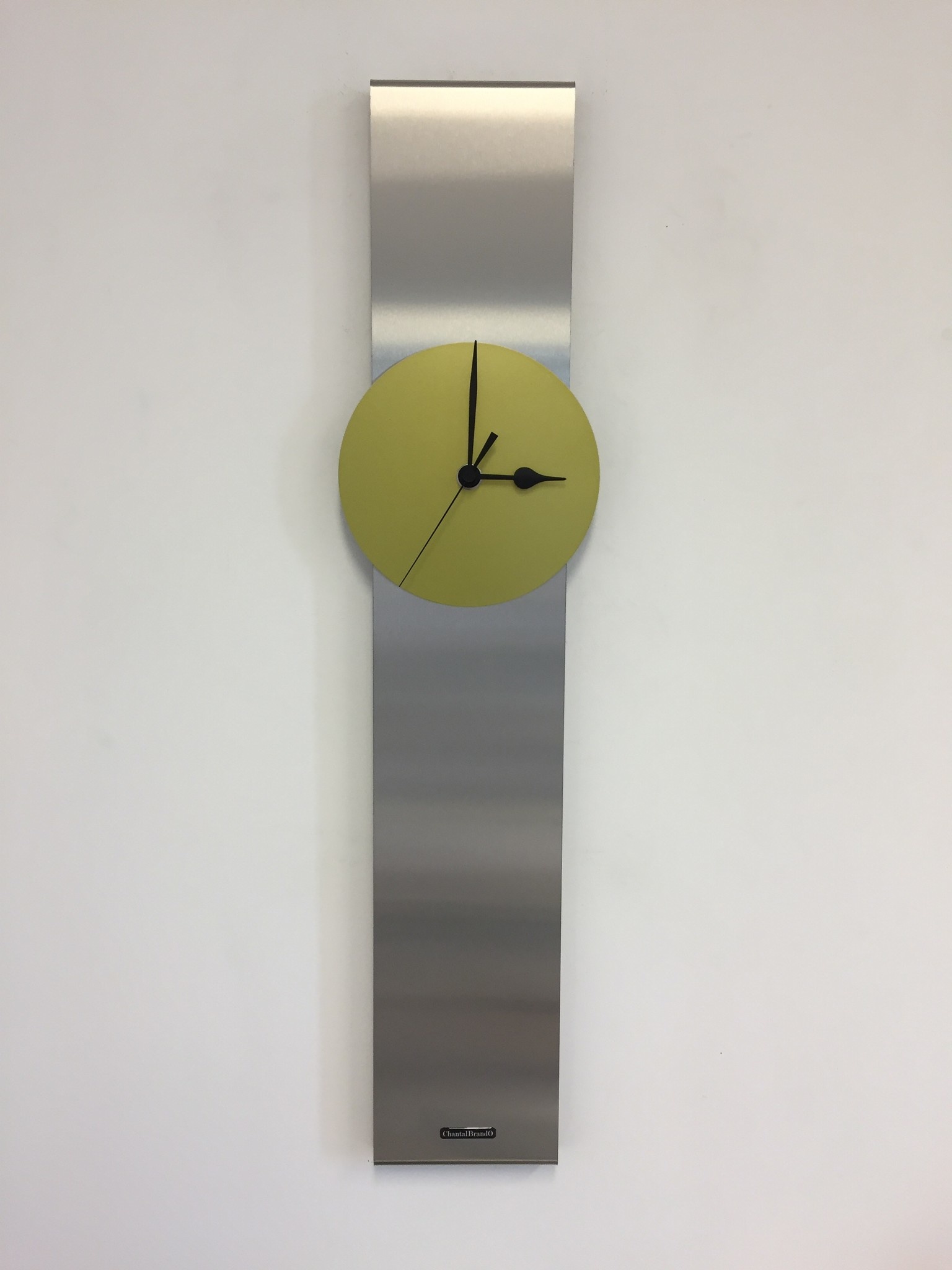ChantalBrandO Design - Wall clock Obelisk Lime Green Dutch Design