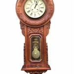 NiceTime Design - Americano Wallclock Carved Wood