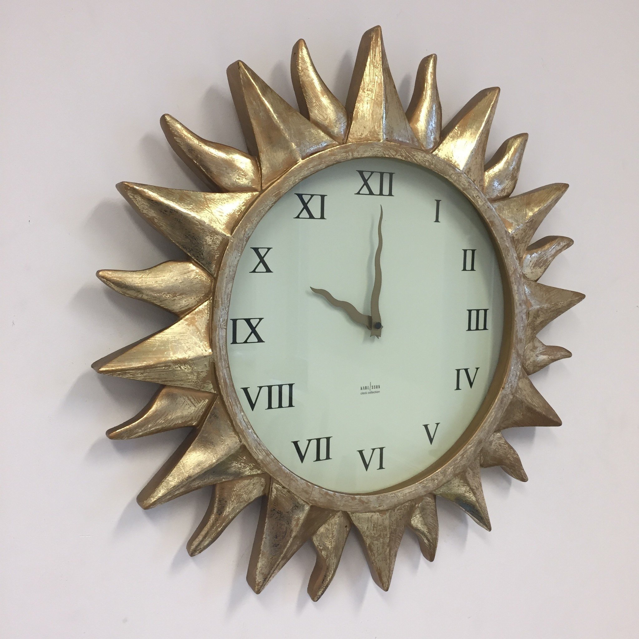 NiceTime Design - sun clock Gold Regency