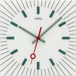 AMS Design - AMS Wall Clock Carre Blanc Modern Design