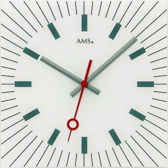 AMS BeoXL - AMS wandklok CARRE BLANC modern design