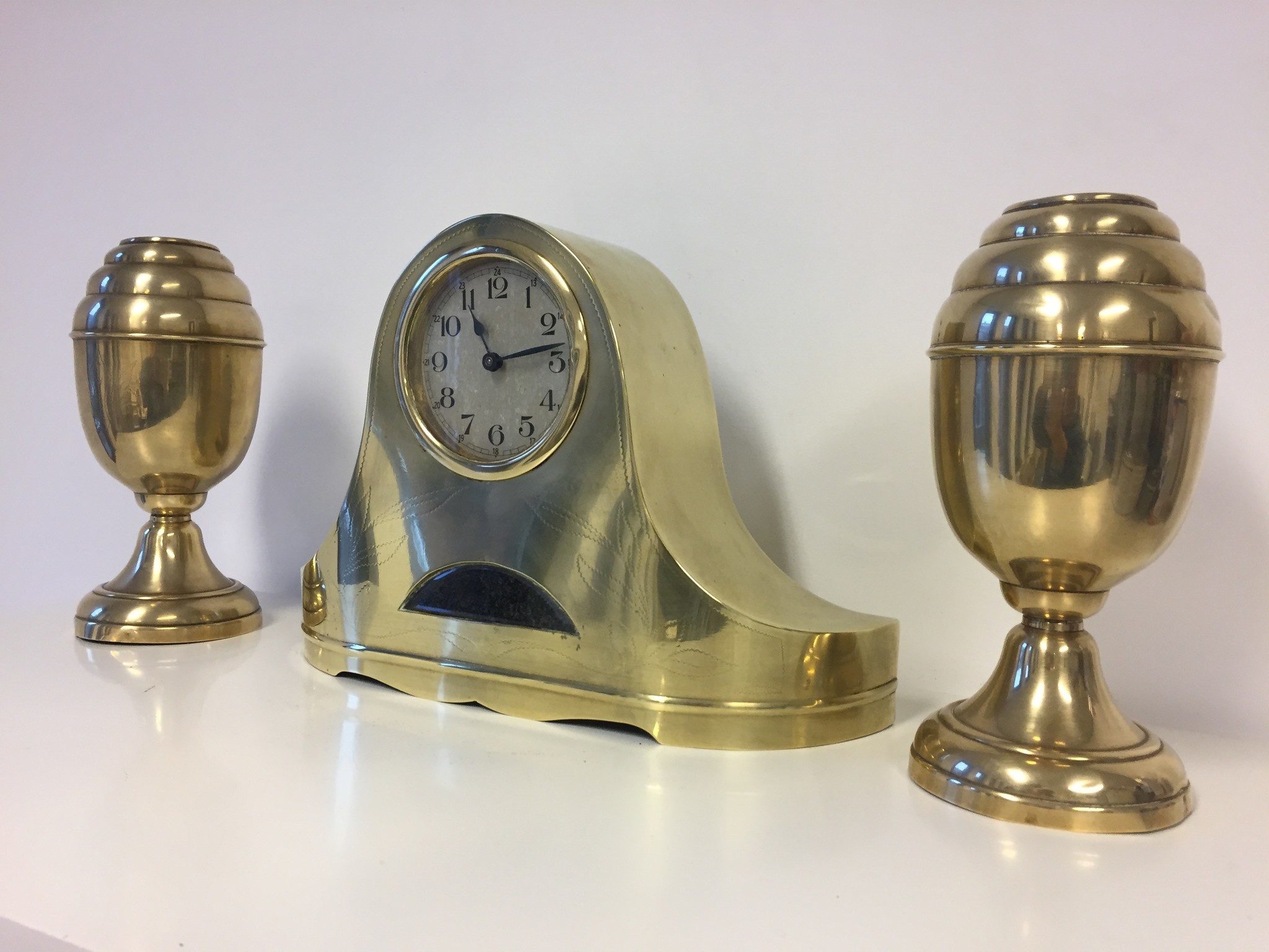 NiceTime Design - Art Deco copper clocks set