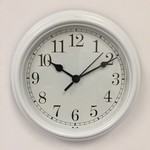Design - Wall clock Mini 20cm White Retro Design