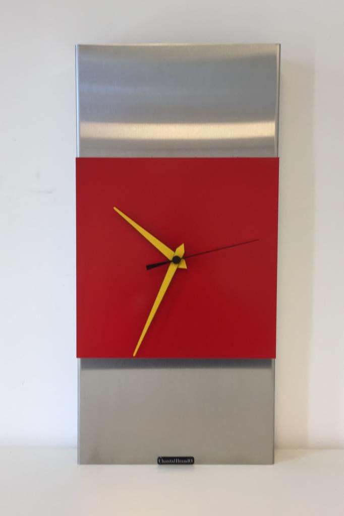 ChantalBrandO Design - Wall clock Extravaganza Red