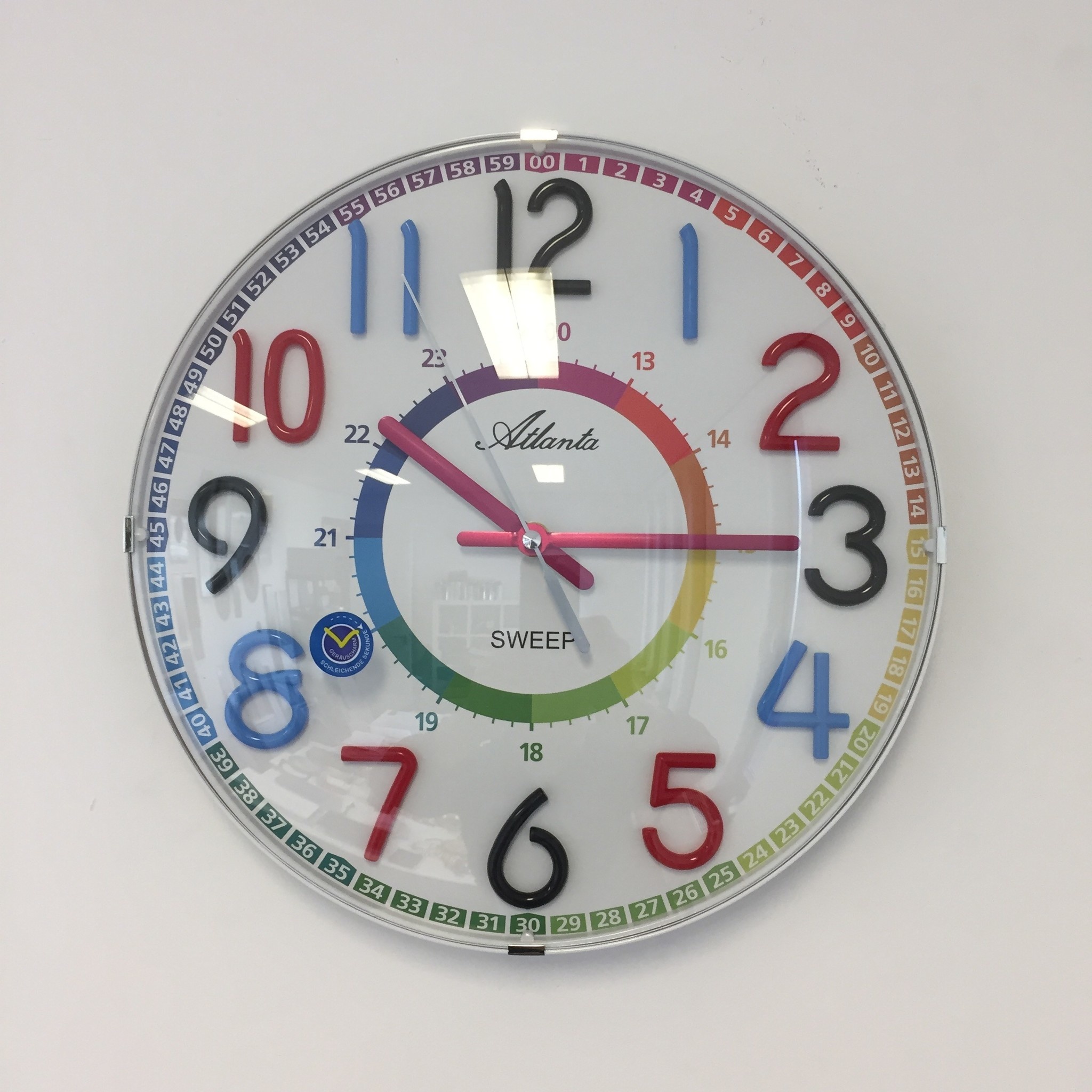 Atlanta Design - Children's wall clock Rainbow