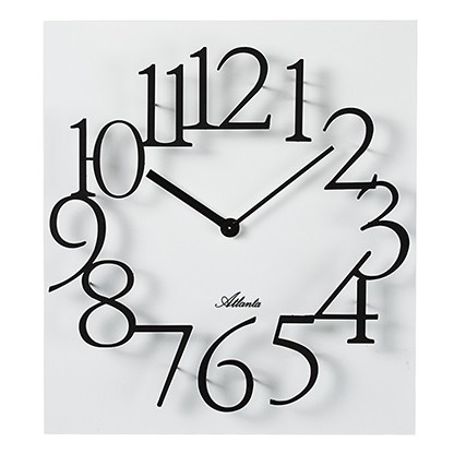 Atlanta Design - Annapolis Wall Clock White Modern Design