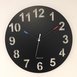 ChantalBrandO Design - Wall clock Amsterdam Black Sky Design