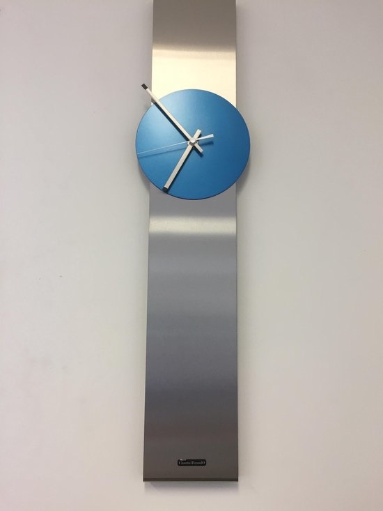 ChantalBrandO Design - Wall clock Obelisk Artic Blue Dutch Design