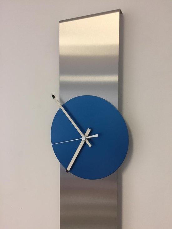 ChantalBrandO Design - Wall clock Obelisk Artic Blue Dutch Design