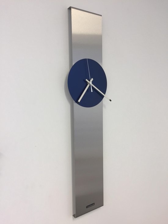 ChantalBrandO Design - Wall clock Obelisk Briljant Blue Dutch Design