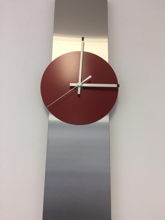 ChantalBrandO Design - Wall clock Obelisk Briljant Red Dutch Design