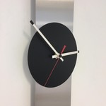 ChantalBrandO Design - Wall clock Obelisk Black -Red Dutch Design