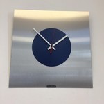 ChantalBrandO Design - Wall clock Rapsodie in Blue & Red Modern Dutch Design