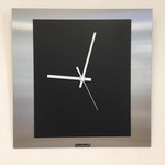 ChantalBrandO Design - Wall clock The Square Black -Modern Dutch Design
