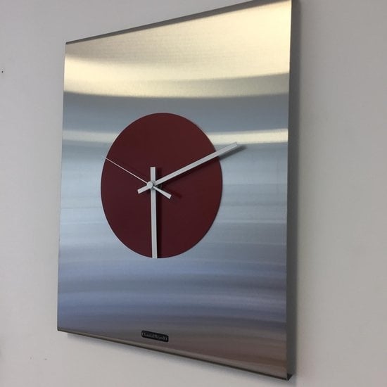 ChantalBrandO Design - Time Square Red Modern Design wall clock