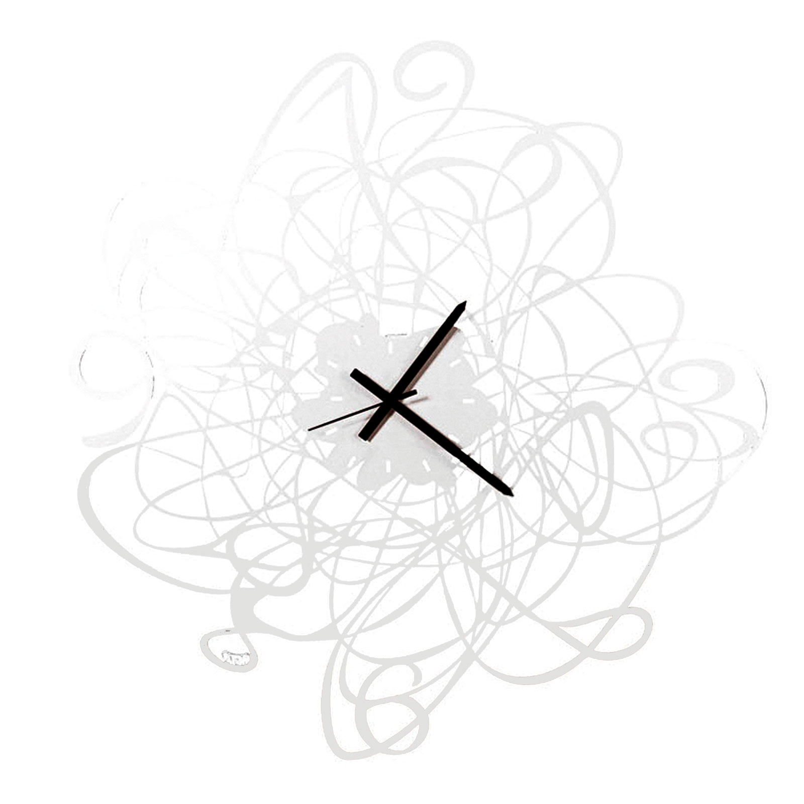 Arti & Mestieri Design - Wall clock Italian Design Big Doodle Black 2443 C71 Black