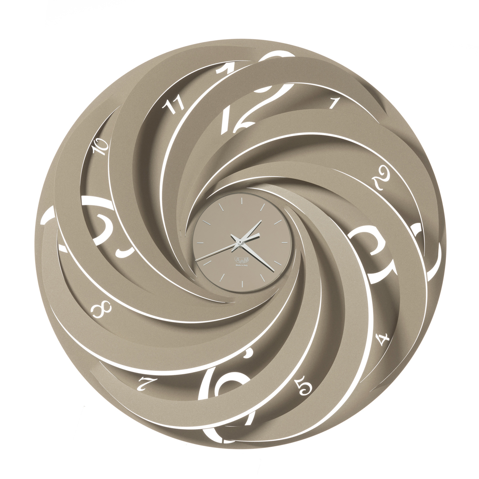 Arti & Mestieri Design - Wall clock Italian Design Vortex 3572 C25 Slate