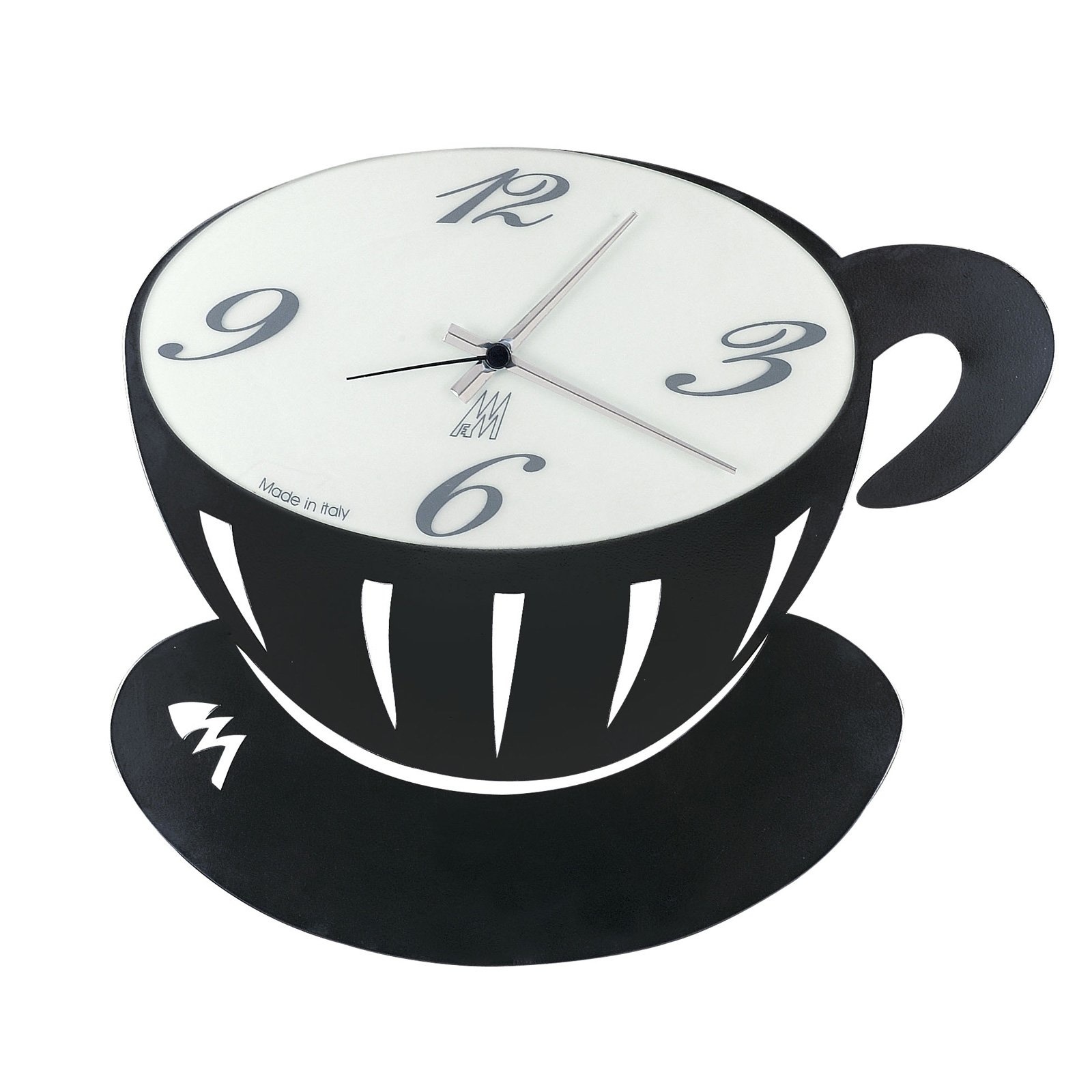 Arti & Mestieri Design - Wall clock Italian Design Pausa 898 C71 Black