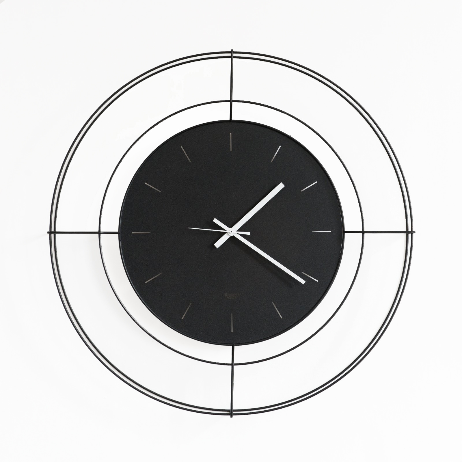 Arti & Mestieri Design - Wall clock Italian Design Nudo Small 2684 C71 Black