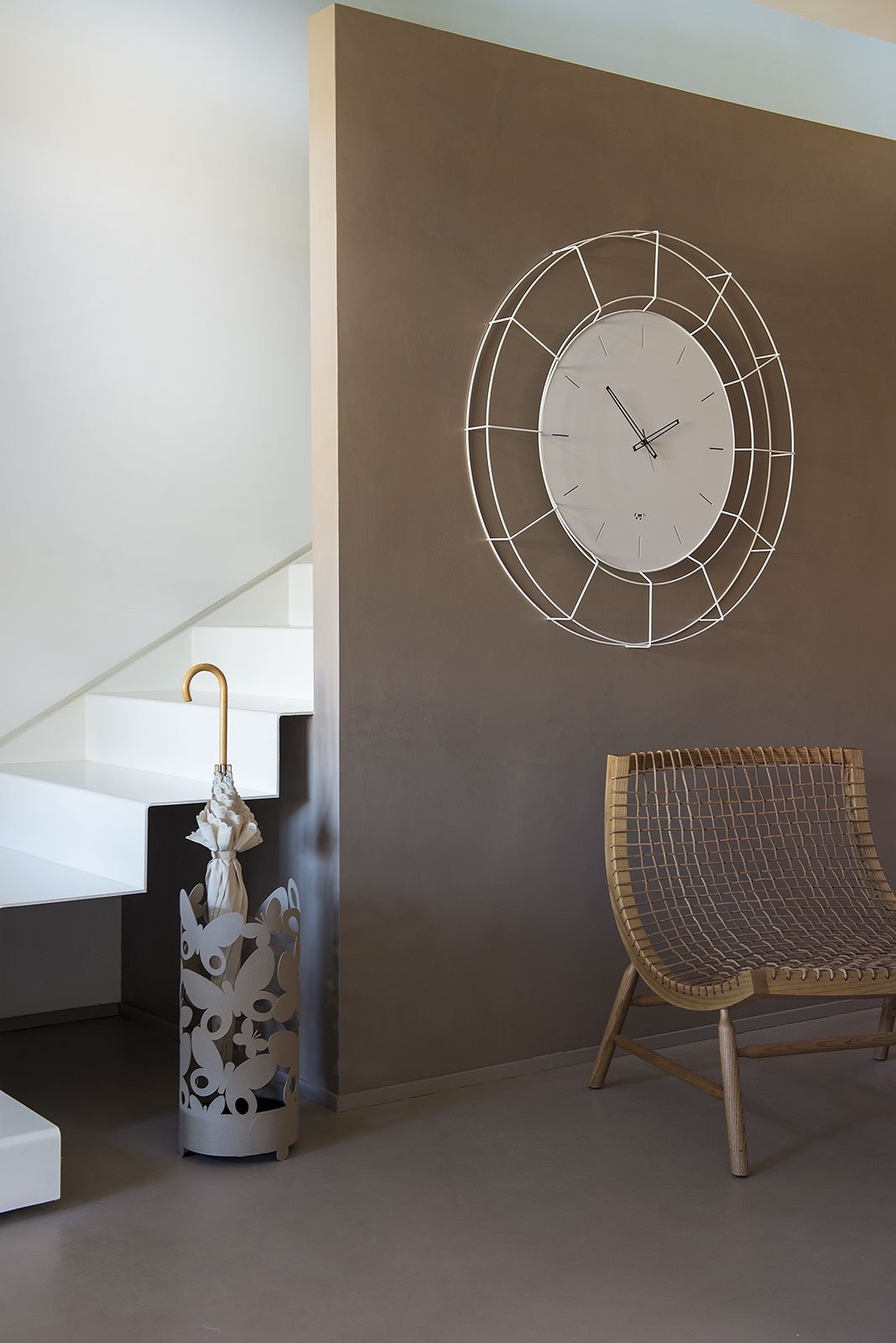 Arti & Mestieri Design - Wall clock Italian Design Nudo Small 2684 C71 Black