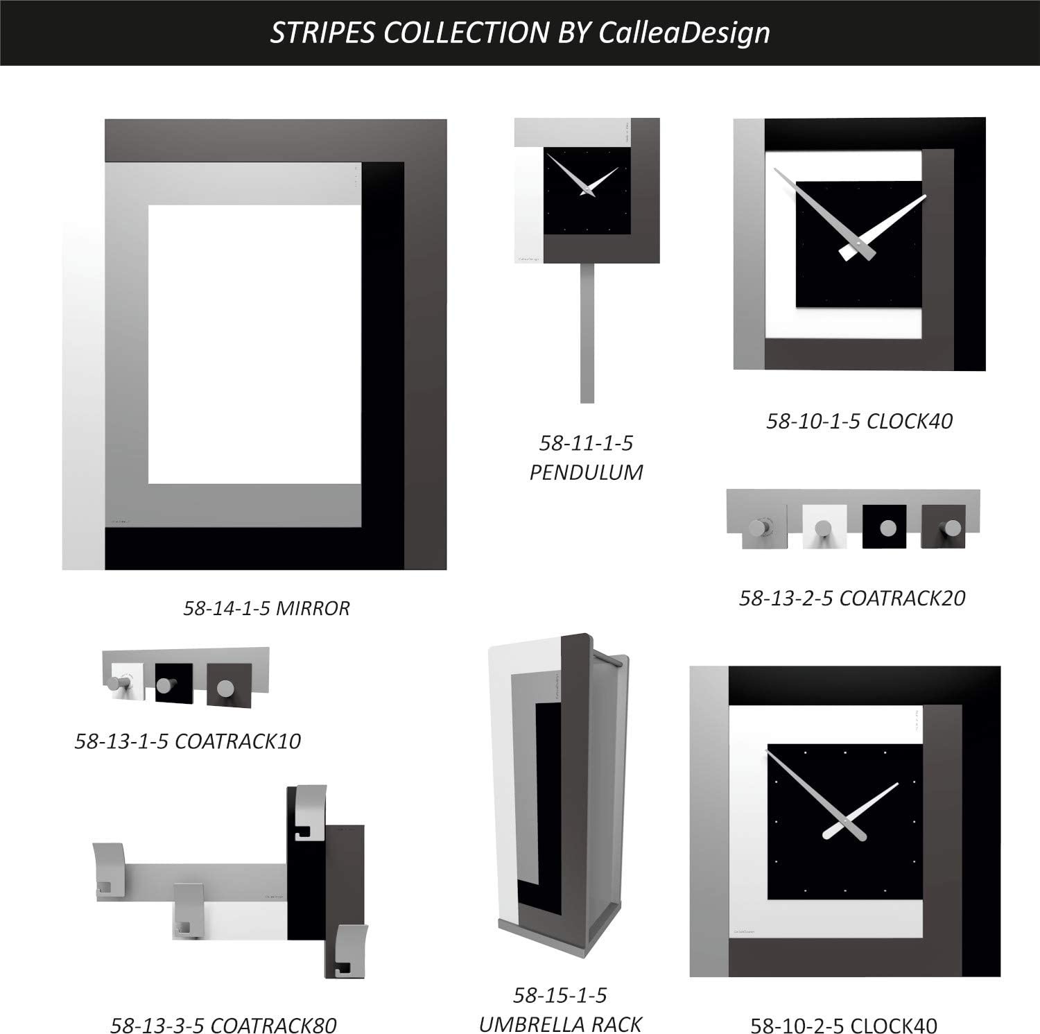 Callea Design - Wandklok 40 Zwart