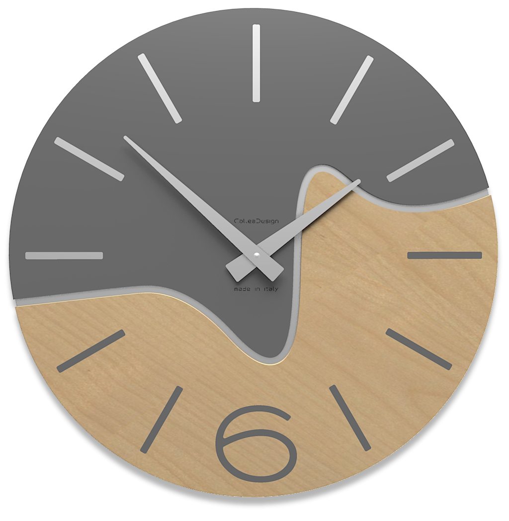 Callea Design - Wall clock Oliver Kwarts Gray