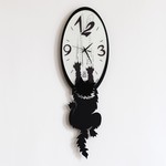 Arti & Mestieri Design - Crazy cat Tom Wall Clock Italian Design