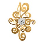 Arti & Mestieri Design - Italian design wall clock Naomi Gold